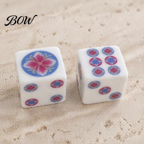 25mm Gaming Dice 2Pcs 25MM Mahjong Set, Decorative for Table Game, Board Portable Casino Theme Party, Mah Jongg Accessories, Gift Men Women