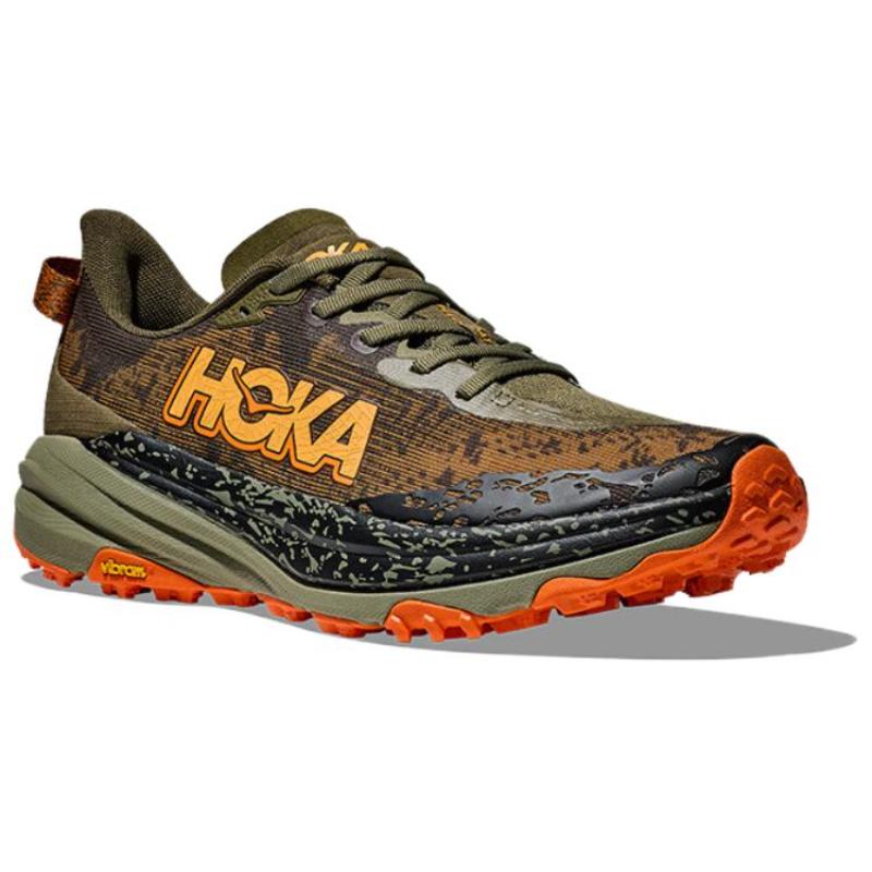 HOKA ONE ONE Speedgoat 6 Antique Olive Squash Sneakers 1147791-AQL