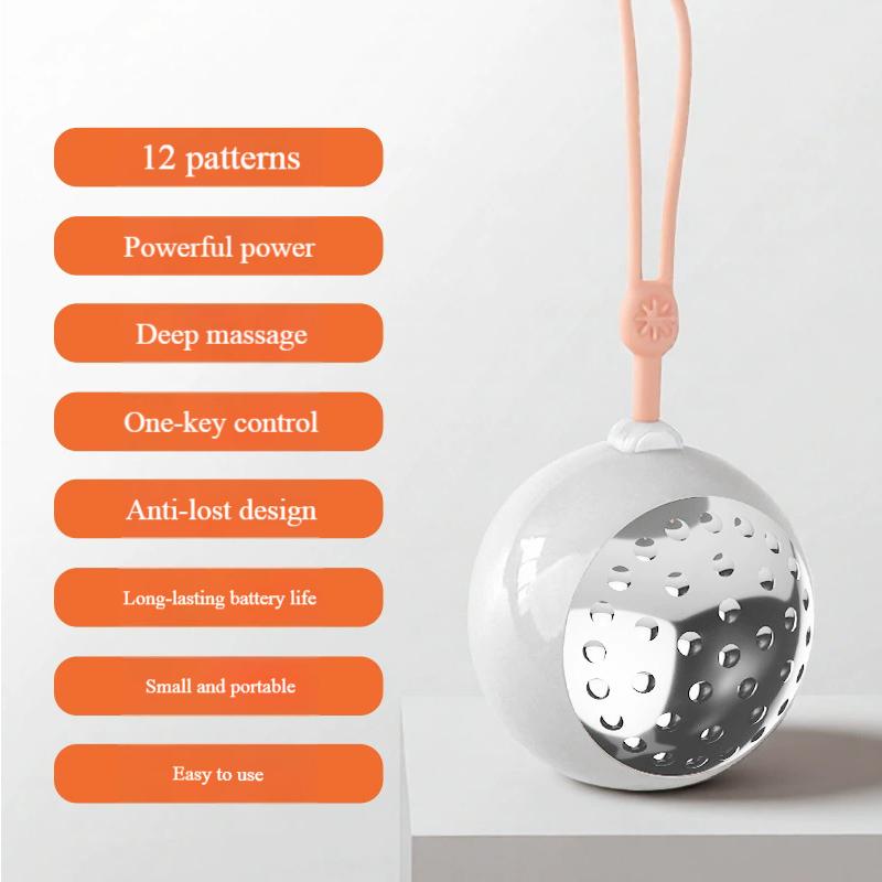 

Electric Fascia Ball Massager with Heat Vibration Myofascial Release Tool for Neck Shoulder Back Muscle Pain Relief Relaxation белый