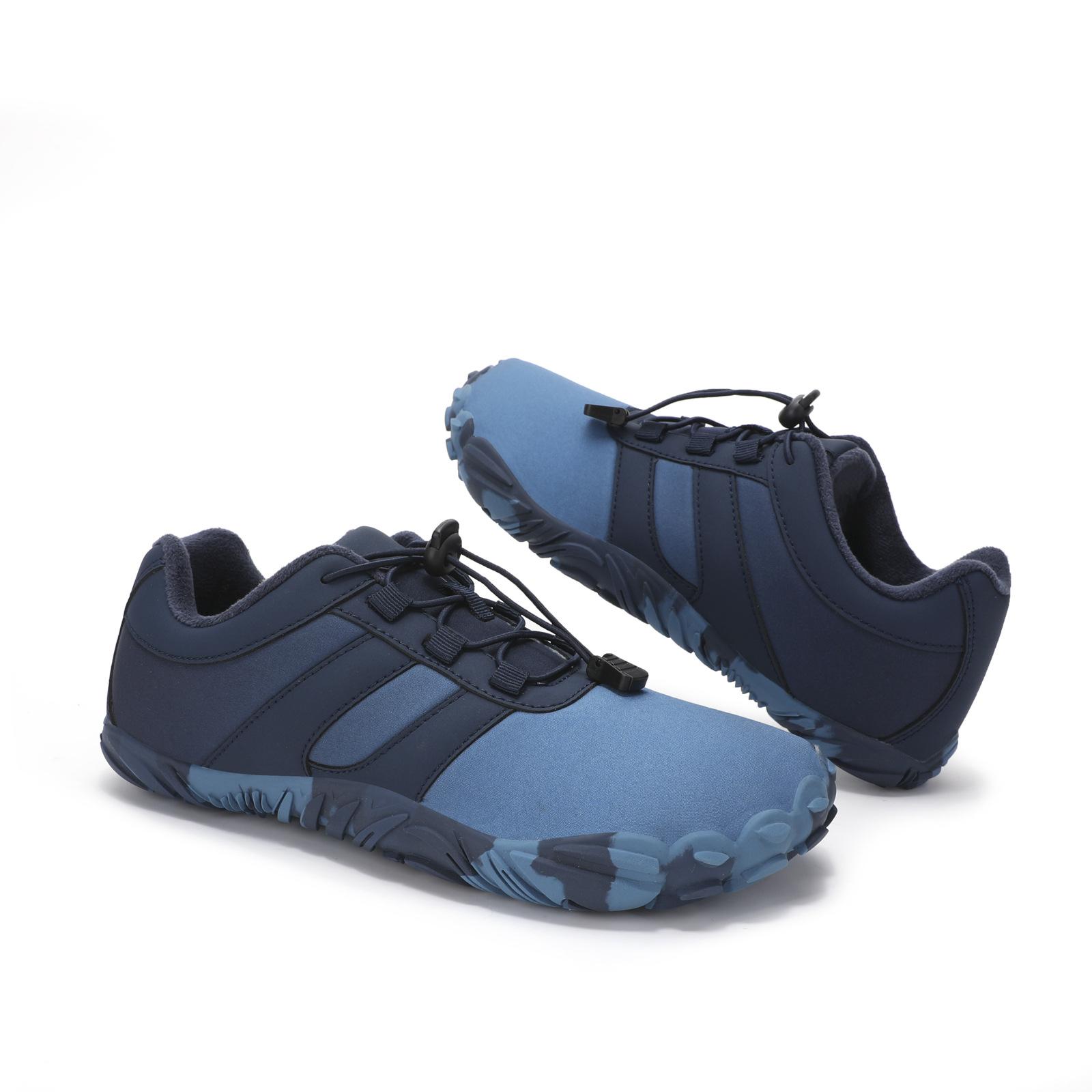 

New cotton boots warm and comfortable couple outdoor five-finger snow boots men s winter velvet low-top casual cotton shoes 46