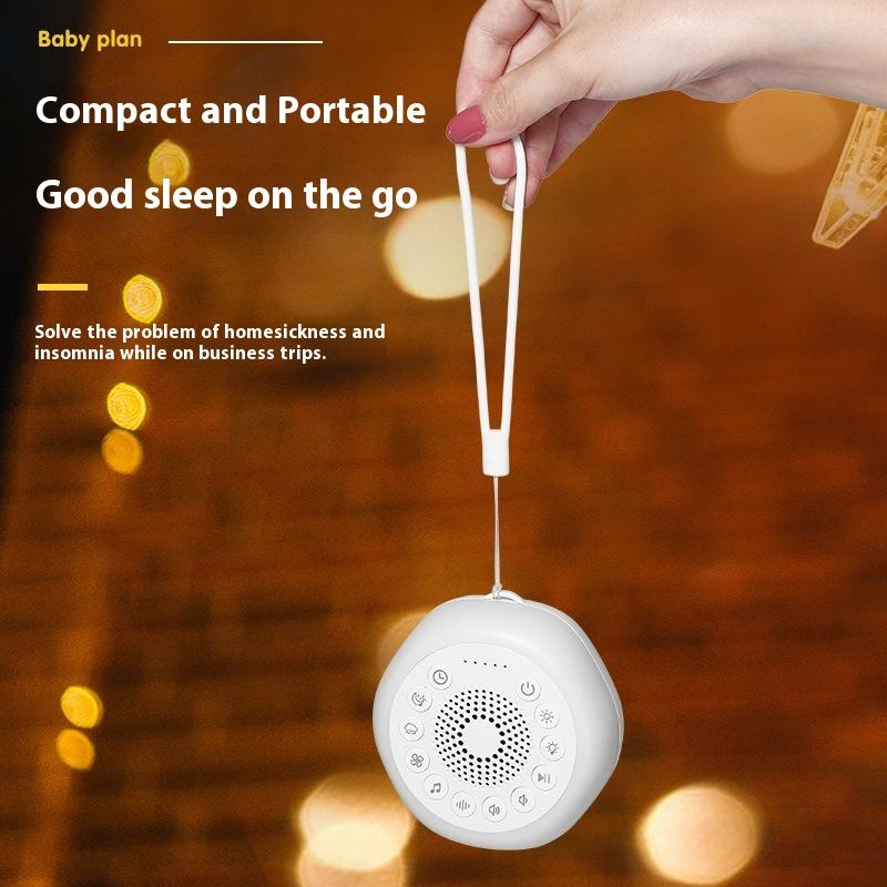 Soveinstrument Intelligent beroligende babysovehjelp nattlys langsom bølge hvit støy soveinstrument