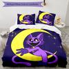 3pcs Smiling Critters1 Pattern Bedding Set Duvet Cover Set Includes Duvet Cover &pillowcases, Perfect All Season Bedroom Decoration & Gift