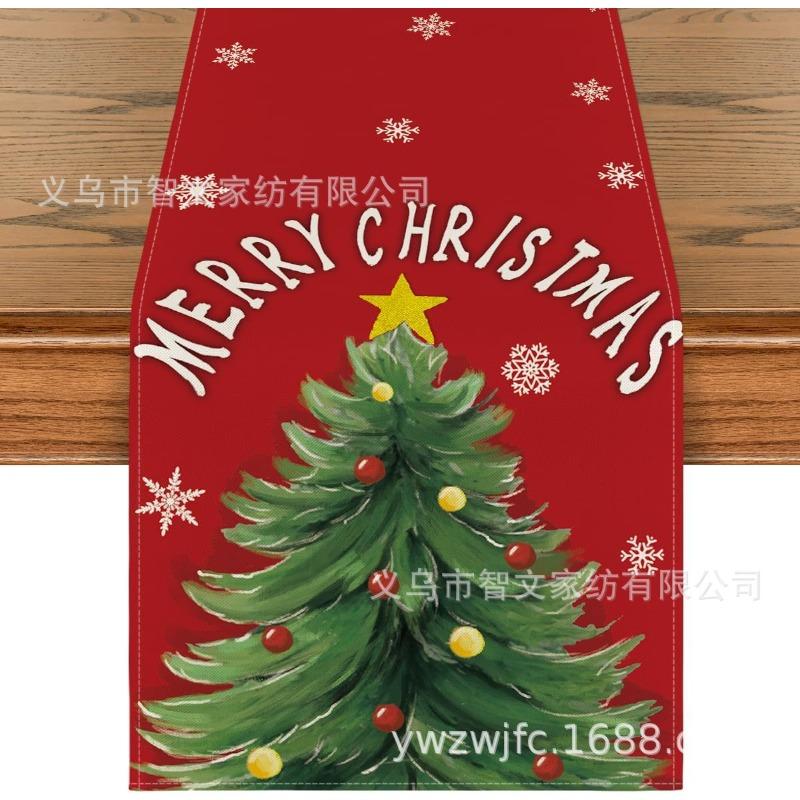 Weihnachts-Tischläufer Winter-Tischläufer Dekoration Tischläufer