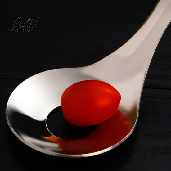 Edelstahl Lebensmittel-Schaufel Fleischbällchen-Hersteller Löffel Ergonomischer Langer Griff Manuelle Utensilien Antihaft Beschichtet Professionell Oval Auslaufsicheres Design Küchenwerkzeug für Fleisch
