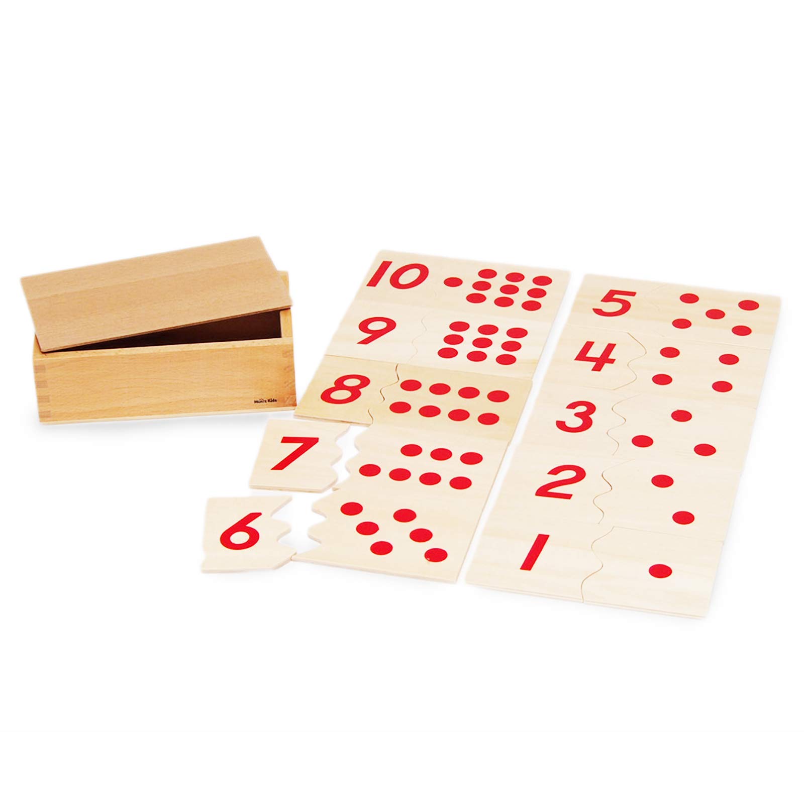 

[MONTE Kids] Montessori Teaching Aids - Number Matching Puzzle - Montessori Monte Kids Educational Supplies, Learning Supplies, Authentic Teaching