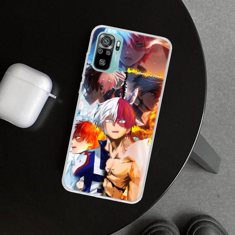 MHA Todoroki Shoto Phone Case Cover for Xiaomi Redmi Note 15 14 13 12 11 Pro Plus 14S 12S 11S 11T 11E 10S 10 Customized Fundas R