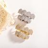Blues New Style Hip Hop Jewelry Iced Out Zircon Teeth Grills Cubic Zirconia Teeth Grillz 4 Top 4 Bottom a Set
