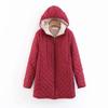 New stand-up collar medium and long loose light lamb wool cotton-padded coat women's coat