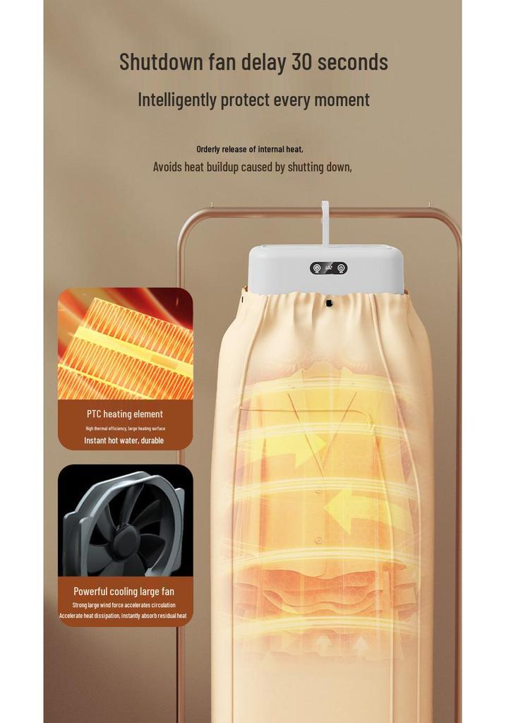 Portable Foldable Clothes Dryer for Home and Travel - Multifunctional Air Dryer