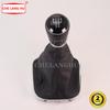 5 Speed Gear Stick Shift Knob Level Leather Boot For VW Polo 6R Hatchback 2009 2010 2011 2012 2013 Car-styling