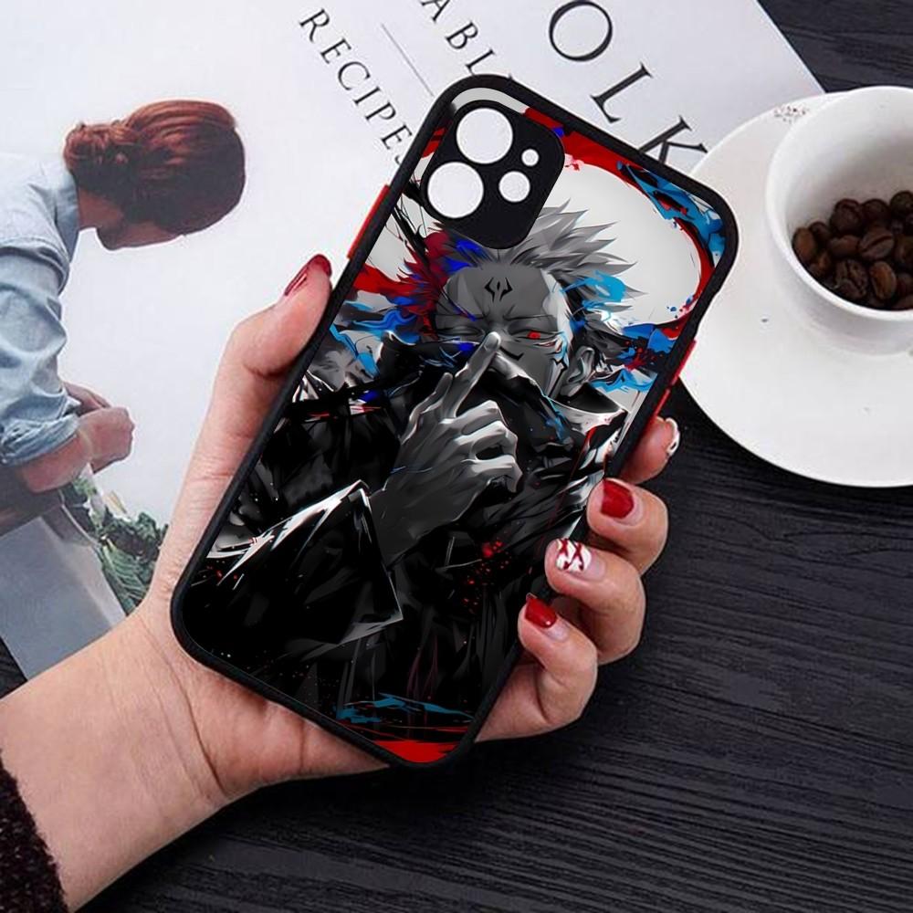 Jujutsu Kaisen Ryomen Sukuna Phone Case For IPhone 14 11 12 13 Mini Pro Max 8 7 Plus X XR XS MAX Translucent Matte Cover