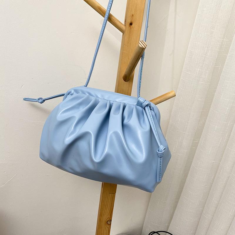 Women Party Crossbody Bag Bag PU Leather Single Shoulder Cloud Bag Dumpling Bag Messenger Bag Soft Simple Fashion