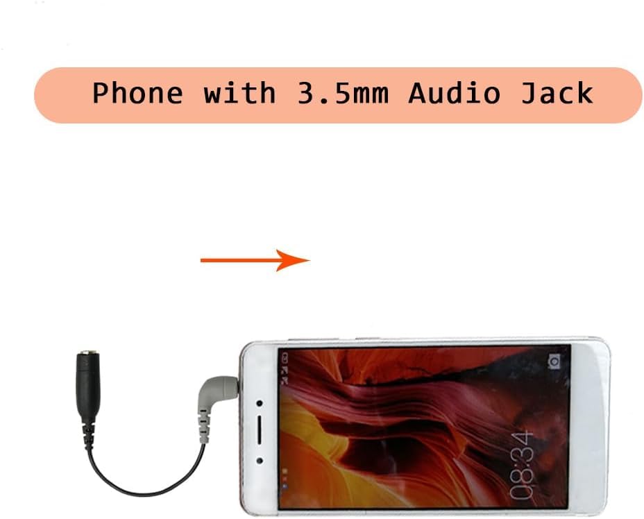 VECASDEN Rode SC4 3.5mm TRS To TRRS Microphone Cable Adapter, 3 Inch