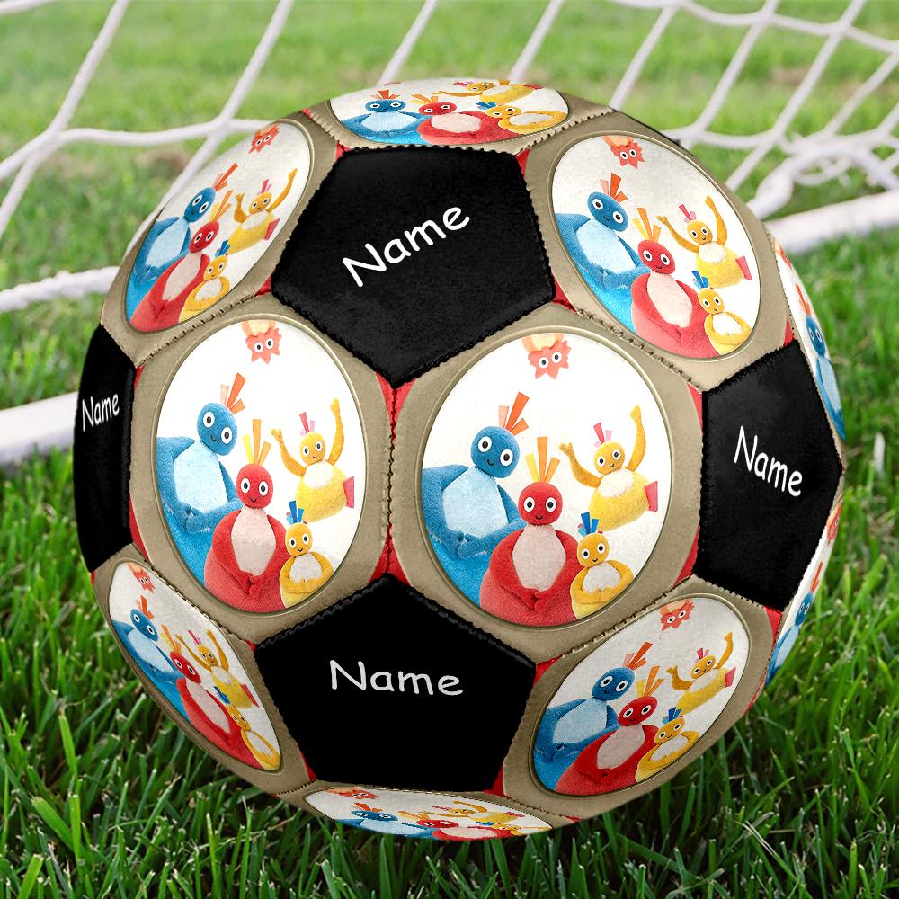 Custom Name Twirlywoos Theme Size 5 Soccer Ball, Suitable for Both Indoor and Outdoor Matches, a Gift Suitable for Everyone.
