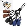 6PCS with Carabiner Fishing Hook Cover Case 4.5*2cm Squid Jig Bait Protector  River Fishing