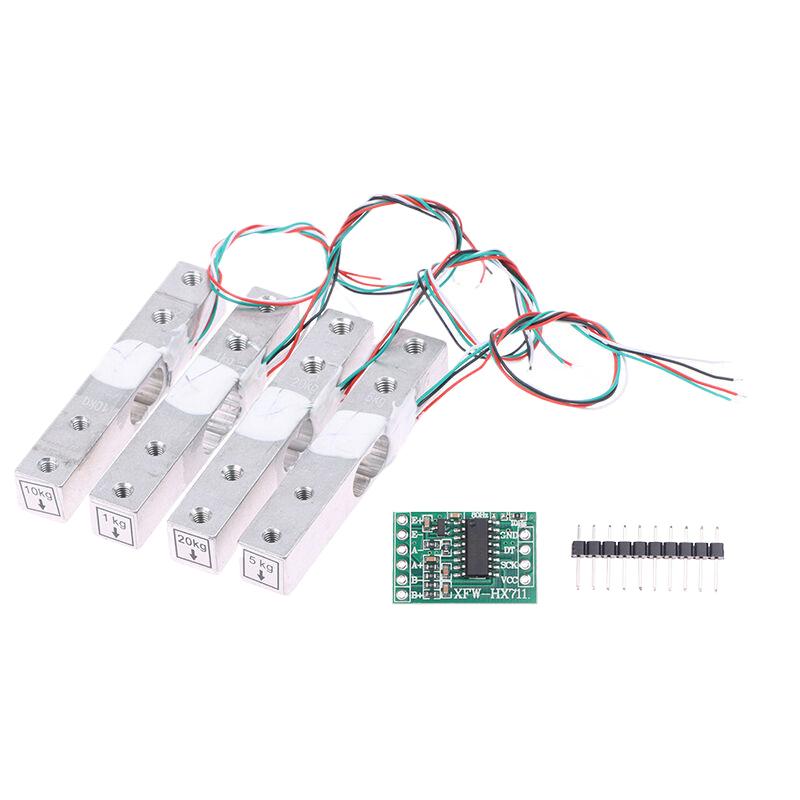 1/2Pcs Aluminum Alloy Weighing Pressure Sensor 1Kg 5Kg 10Kg 20Kg Hx711 Ad Module Weight Sensor Electronic Scale Load Cell