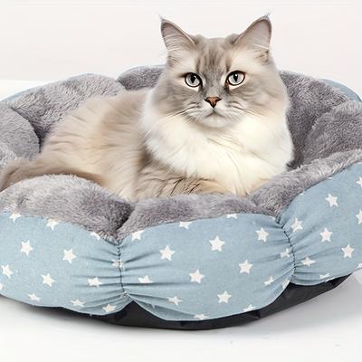1PC Universal Soft and Comfortable Cat and Dog Bed In All Seasons, Washable Round Pet Pad, Super Soft Plush Base with Non-slip Design