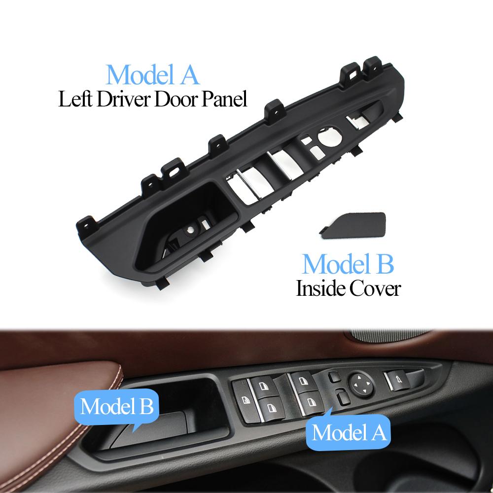 LHD Car Front Left Driver Door Master Window Switch Armrest Handle Panel Cover Trim For BMW X5 X6 F15 F16 F85 F86 2014-2018