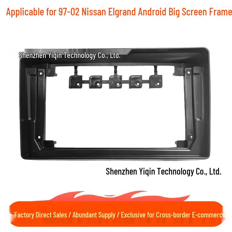 

Compatible Nissan Elgrand (97-02) Android Navigation Screen Frame Kit with Center Console Modification Frame