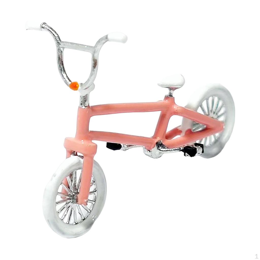 Bicycle Model Vehicles Model, Mini Road Toys, Office Home Office, Miniature Figurines,