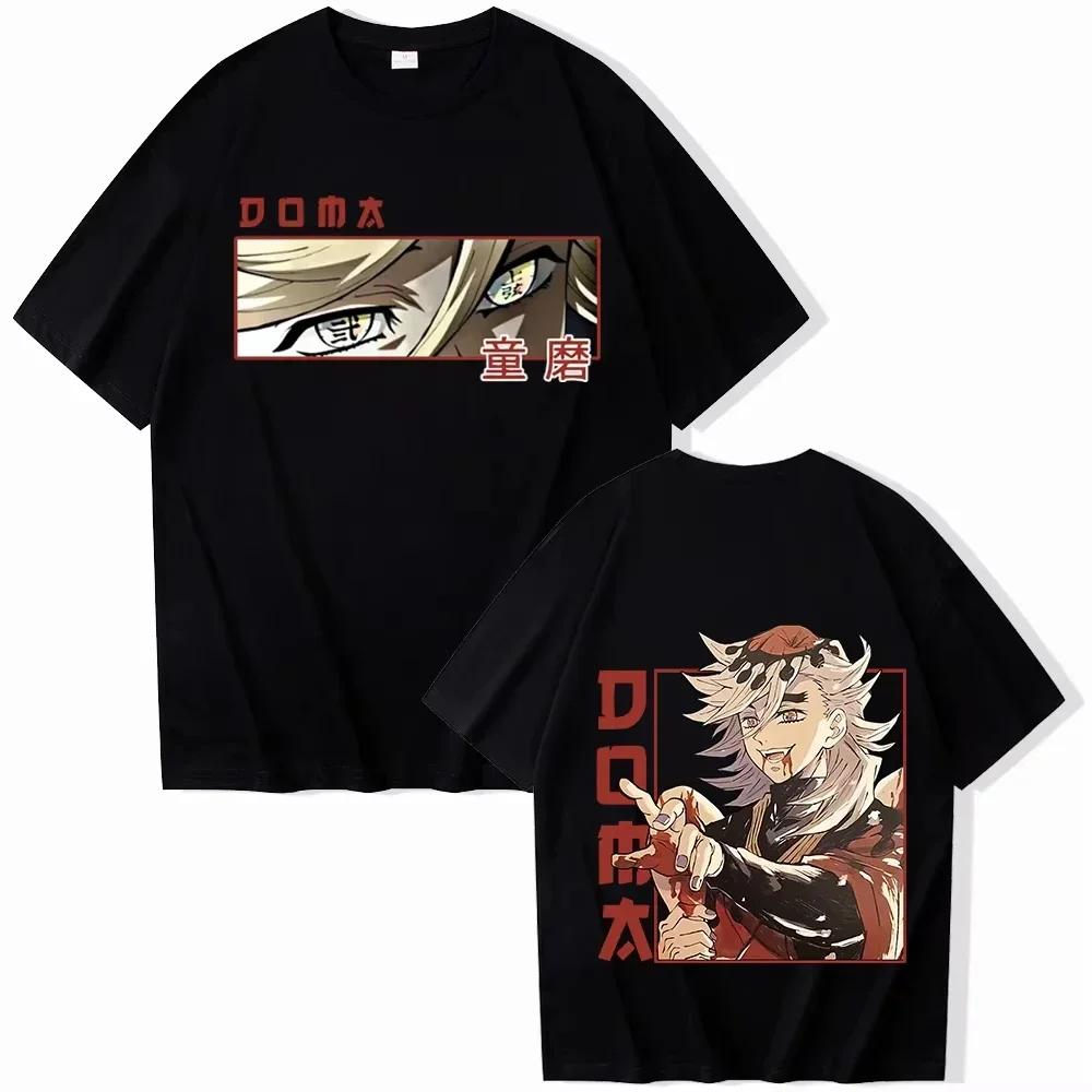 Hot Sale Anime Peripherals Demon Slayer Manga Graphic Print Short-sleeved Men Women Cotton Comfortable Soft Loose Casual Oversized Top Summer New Tee