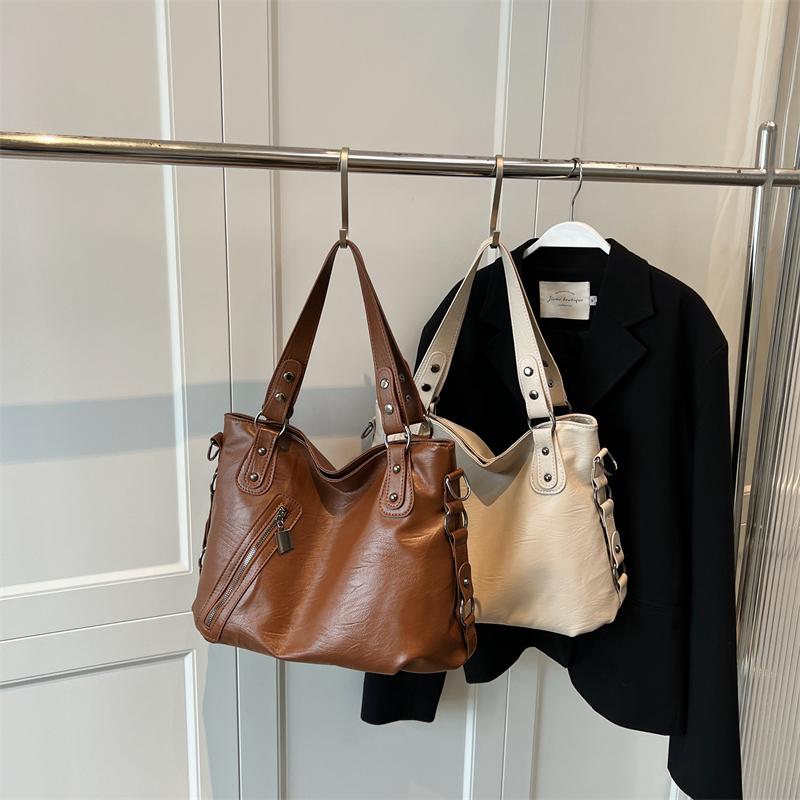 Geantă de mână minimalistă pentru femei cu capacitate mare, geantă de umăr la modă, geantă tote simplă și casual, potrivită pentru utilizarea zilnică și cumpărături