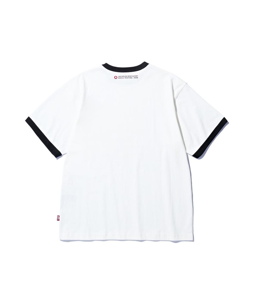 DISCUS ATHLETIC 2026 Pentaport Ringer T-Shirt White