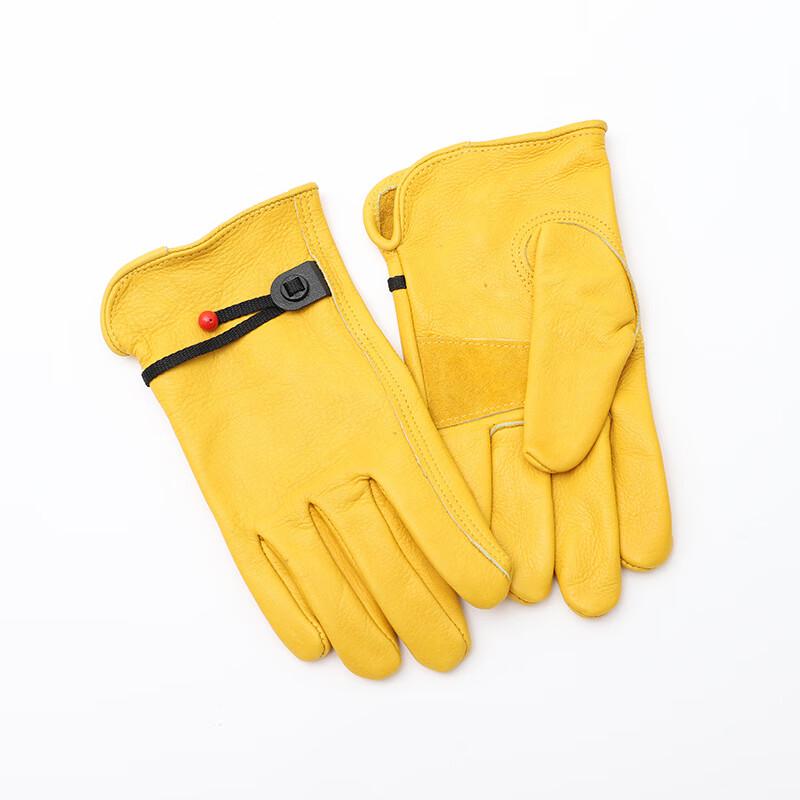 He Jiang Shi YCD19 Outdoor BBQ & Welding Heat Resistant Leather Gloves
