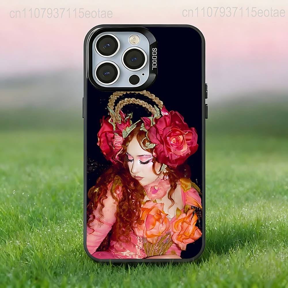 C-Chappell Roan Singer  Phone Case For iPhone 17,16,15,14,13,12,11,Pro,Max,Plus,E,Air,Mini Black Tpu IMD Cover