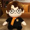Harry-Potter Plush Toy Full Filling Cozy Touch Soft Cute Cartoon Doll Hugging Cushion Sofa Ornament Creative Magician Plush Figure Kids