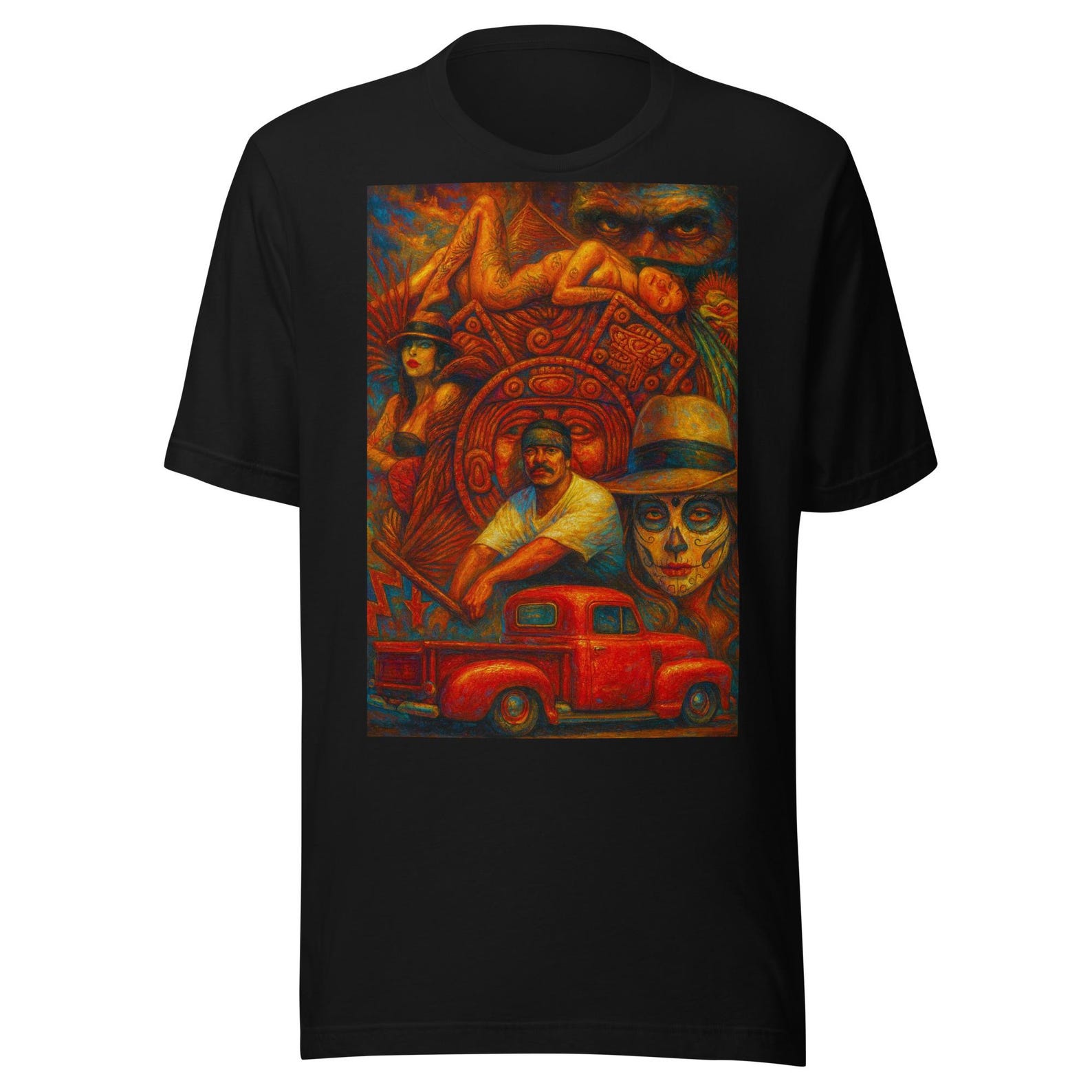 Homie Lowrider Aztec Calendar Unisex t-shirt M