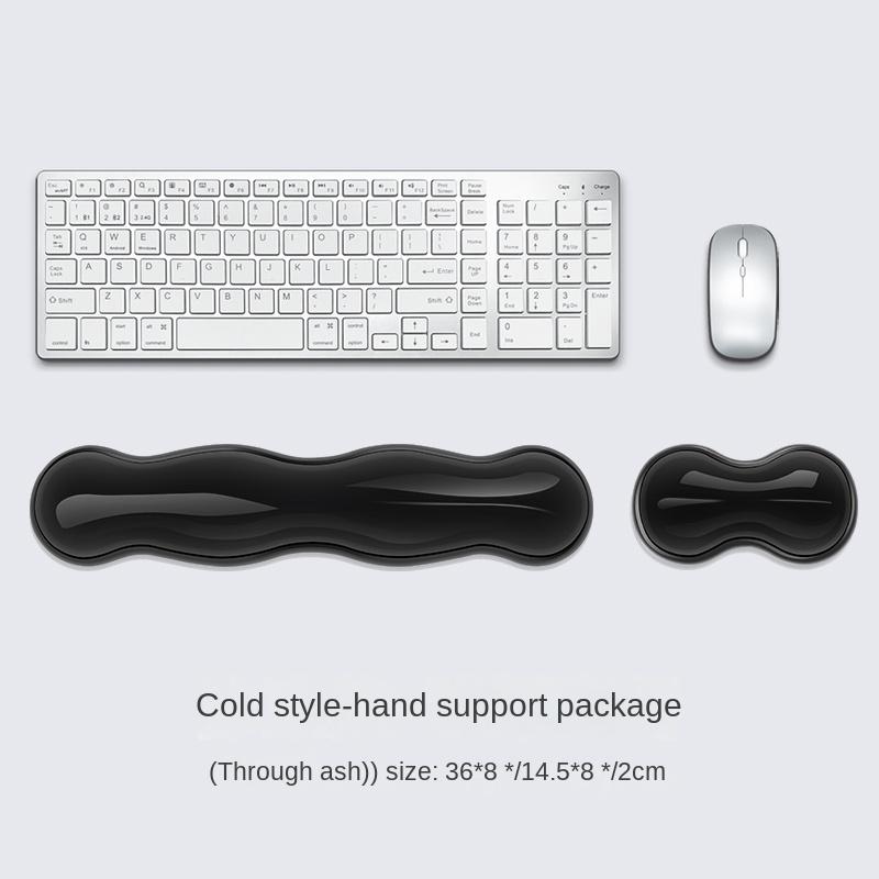 Silicone Keyboard Mouse Wrist Rest Ergonomic Anti Slip Keyboard Wrist Rest Mouse Pad For Office Laptops Home Computer Wrist Mat
