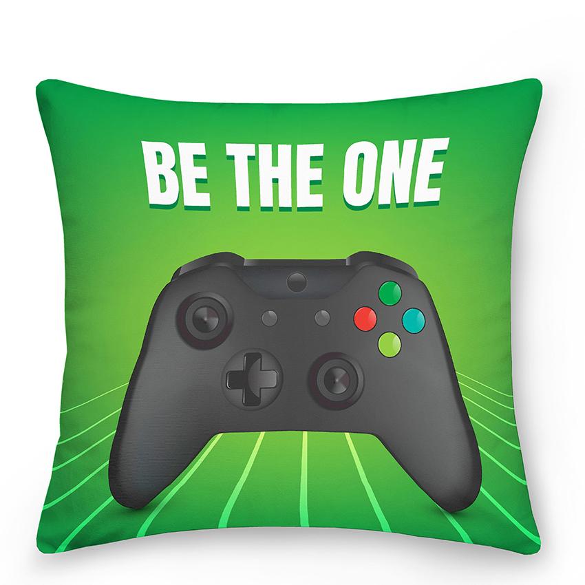 Boy Gamer Print Pillowcase Bedroom Decor Video Game Cushion Cover Home Gamepad  Gift