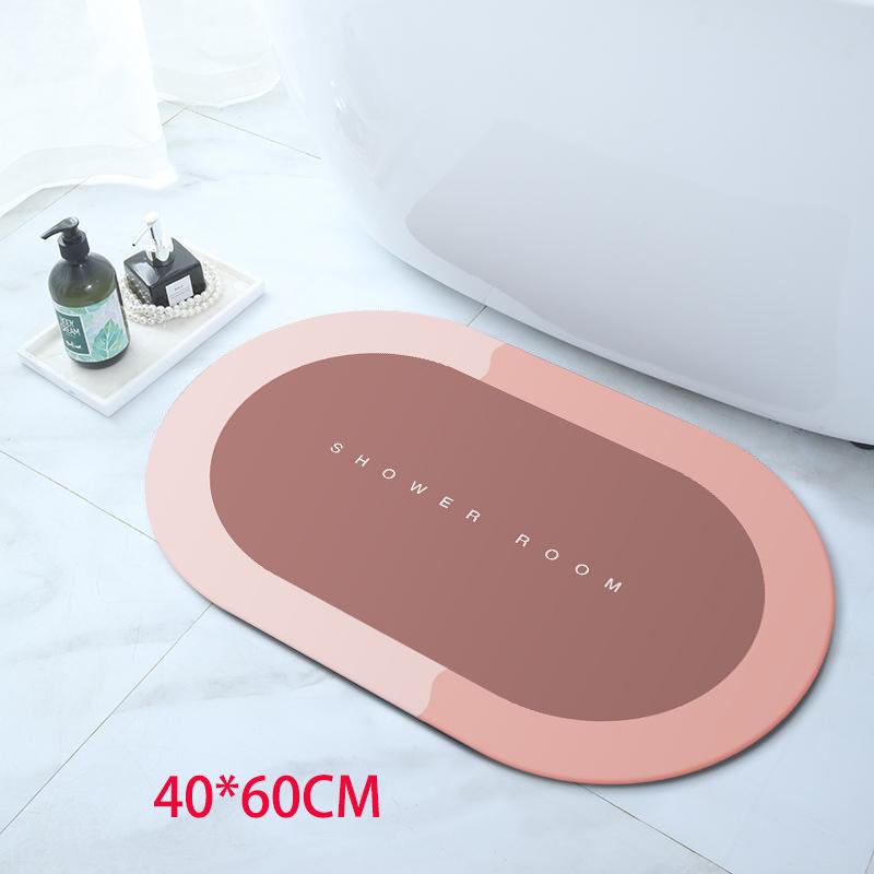 Diatom Mud Bathroom Door Mat: Non-Slip, Quick-Drying, Water-Absorbent Floor Mat