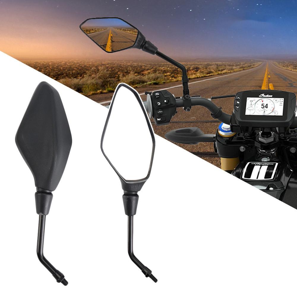 New a Pair of Motorcycle Mirrors Scooter Motocross Mirrors Electric Rear Side Convex Mirrors 10mm