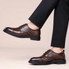 Leather Shoes Autumn British Style Retro High Sense Business Dress Casual Derby Shoes Heightening Wedding Groom Shoes