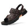 Summer Outdoor Beach Men Sandals Soft Sole Fashion Light Man Leather Sandals Luxury Sandals Men Sneakers Casual Breathable Shoes