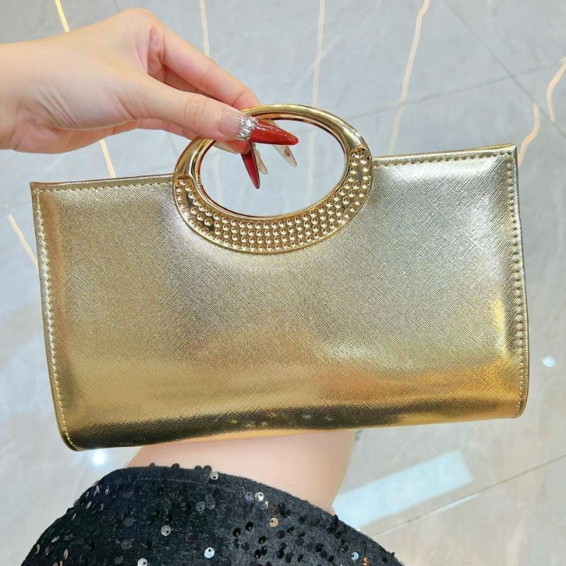 Evening Party Bag - Shiny Clutch Bag with Rhinestones, Formal Handbag for The Banquet, Dress Cross-body Bag