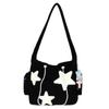 Women Fashion Corduroy Crossbody Shoulder Bag Large Capacity Simple Handbag for Girls