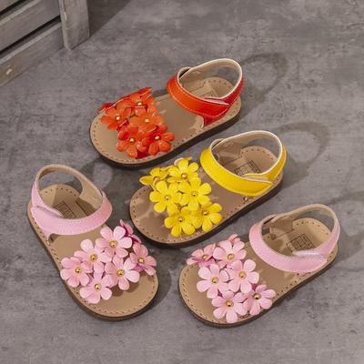 Sandali Floreali da Bambina Stile Principessa Carino Scarpe Dolci con Suola Morbida per Bambini Piccoli Scarpe Carine da Bambina Scarpe Casual da Bambina