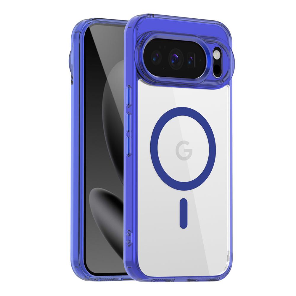Luxury High Transparent Magnetic For Magsafe Wireless Charging Case For Google Pixel 9A 10 Pro XL Solid Color Bumper Back Cover
