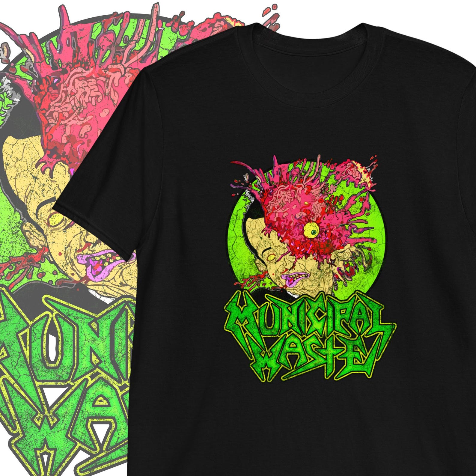 Municipal Waste T shirt Thrash Metal Band Clothing S