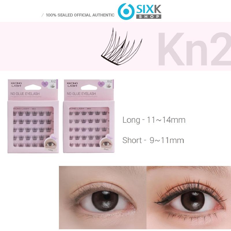 Korean No Glue Eyelashes Set – Soft Wispy Idol Look / KPOP Beauty Kit + Tweezers & Case