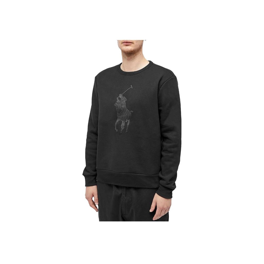 Polo Ralph Lauren Animal Print Crew Neck Casual Sweatshirt Men Sweatshirt Black 710920221-001