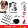 "Hair Tools Braiding Set: Ball Head Hairpin & Seven-Tooth Comb for Women"