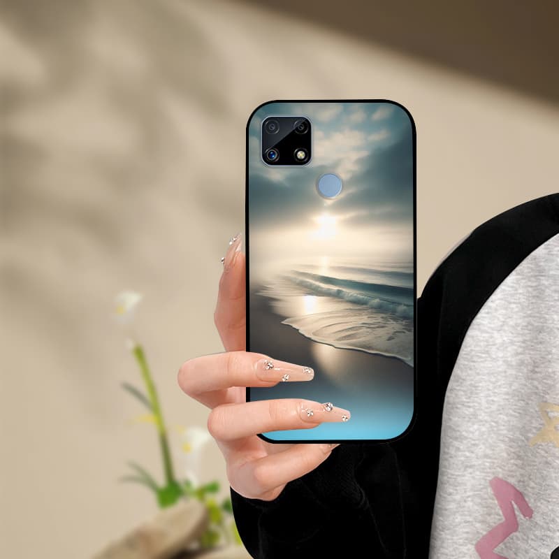 Silicone Phone Case For Realme C25s C25 Cover Painted Soft  For Realme C25 C25S C21 C21Y C25Y Phone Case RealmeC25s C 25 s Funda