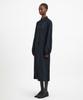 Youth Side-Slit Shirt Dress - Black