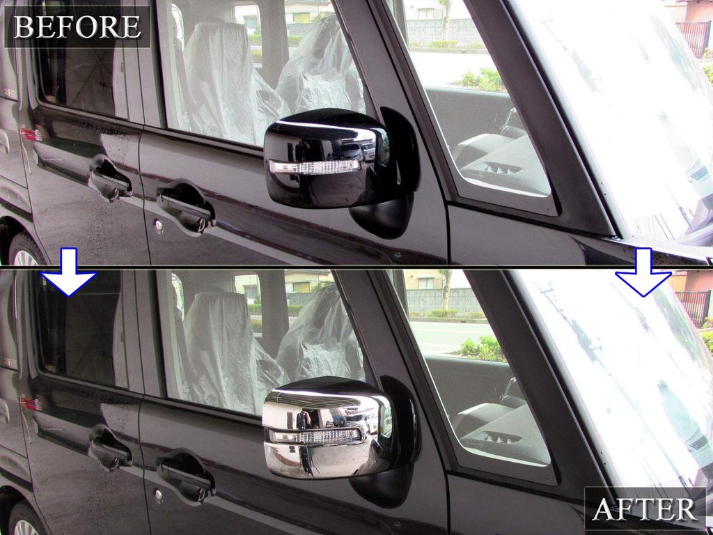 BRIGHTZ Spacia Gear MK53S Chrome Door Mirror Cover Type B MK53 K53 53 Spacia Gear 32505 [MIR-SID-152]
