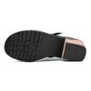 Johnature Zapatos de tacón de cuero genuino para mujer, zapatos de primavera Retro con punta redonda, Color sólido, hechos a mano, zapatos de ocio Silp-on