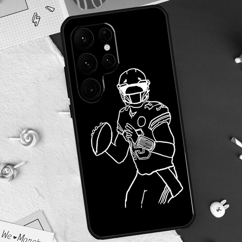 

American football player sport Case For Samsung Galaxy S26 Ultra S23 S22 S21 S20 S24 S25 Ultra S10 Plus S25 FE Cover Shell Galaxy S23Ultra